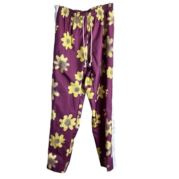 Nike Sportswear Standard Fit Floral Print Pants Men's Medium Tapered Joggers - Picture 3 of 15